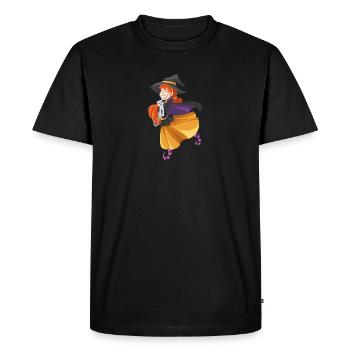 hallowee N70 - T-shirt Premium bio Homme - noir - Devant - Nico (187cm)