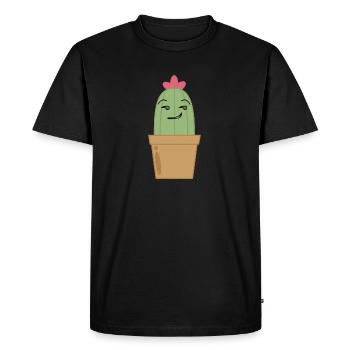 Ambiguous Cactus Humor Funny - Men's Premium Organic T-Shirt - black - Front - Nico (187cm)