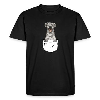 Silver Labrador Retriever Silver Lab - T-shirt Premium bio Homme - noir - Devant - Nico (187cm)