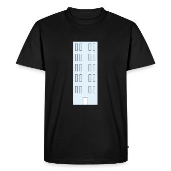 High-rise town house - Men's Premium Organic T-Shirt - black - Front - Nico (187cm)