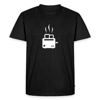 Grille-pain - T-shirt Premium bio Homme - noir - Devant - Nico (187cm)