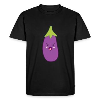 Eggplant Vegetable Costume Carnival Carnival - Men's Premium Organic T-Shirt - black - Front - Nico (187cm)