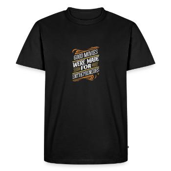 De bons films ont été faits pour l’entrepreneuriat - T-shirt Premium bio Homme - noir - Devant - Nico (187cm)
