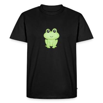 Frog - Men's Premium Organic T-Shirt - black - Front - Nico (187cm)