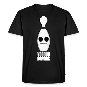 BOWLING VAUDOU humour drôle bowling bande dessinée - T-shirt Premium bio Homme - noir - Devant - Nico (187cm)
