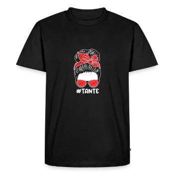 Flûtiste Tante Flûte Flûte - T-shirt Premium bio Homme - noir - Devant - Nico (187cm)
