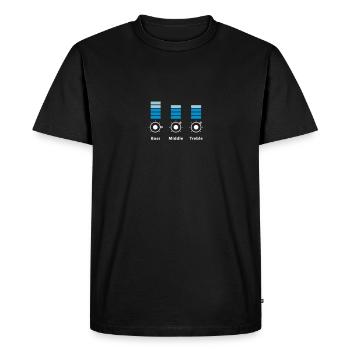 disque-jockey - T-shirt Premium bio Homme - noir - Devant - Nico (187cm)
