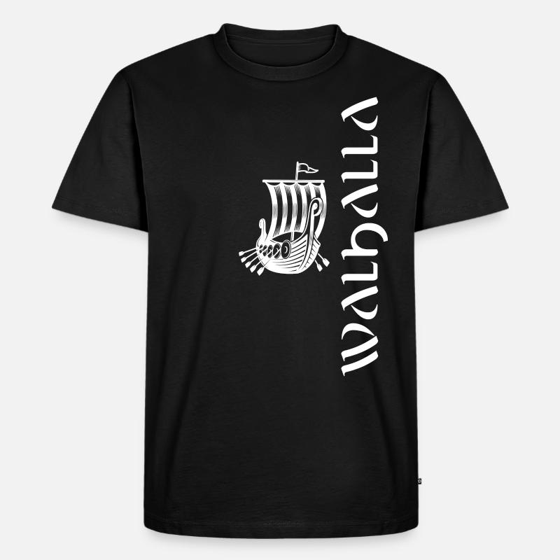 Valhalla Viking Vikings Bjoern Eisenseite - Männer Premium Bio T-Shirt - Schwarz