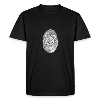 Joueur de fléchettes Fléchettes - T-shirt Premium bio Homme - noir - Devant - Nico (187cm)