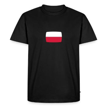 Poland flag Poland Polska Polish flag - Men's Premium Organic T-Shirt - black - Front - Nico (187cm)