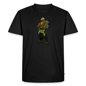 BUNT - T-shirt Premium bio Homme - noir - Devant - Nico (187cm)