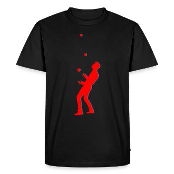 juggling - Men's Premium Organic T-Shirt - black - Front - Nico (187cm)