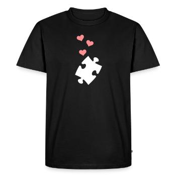 Puzzle - T-shirt Premium bio Homme - noir - Devant - Nico (187cm)