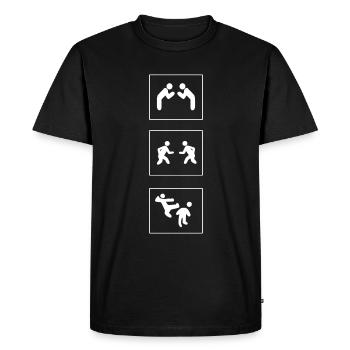 Taekwondo Evolution Taekwondo Athlete - Men's Premium Organic T-Shirt - black - Front - Nico (187cm)
