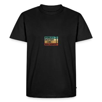 Mechanic CNC operator CNC milling cutter - Men's Premium Organic T-Shirt - black - Front - Nico (187cm)