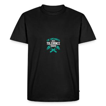 Mechanic CNC operator CNC milling cutter - Men's Premium Organic T-Shirt - black - Front - Nico (187cm)