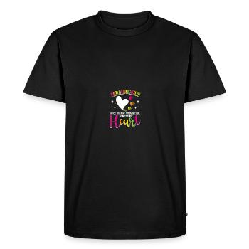 Assistant Teacher Paraprofessional Paraeducator - Men's Premium Organic T-Shirt - black - Front - Nico (187cm)