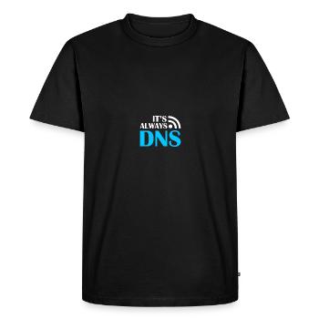 Ingénieur réseau en technologie des réseaux informatiques - T-shirt Premium bio Homme - noir - Devant - Nico (187cm)