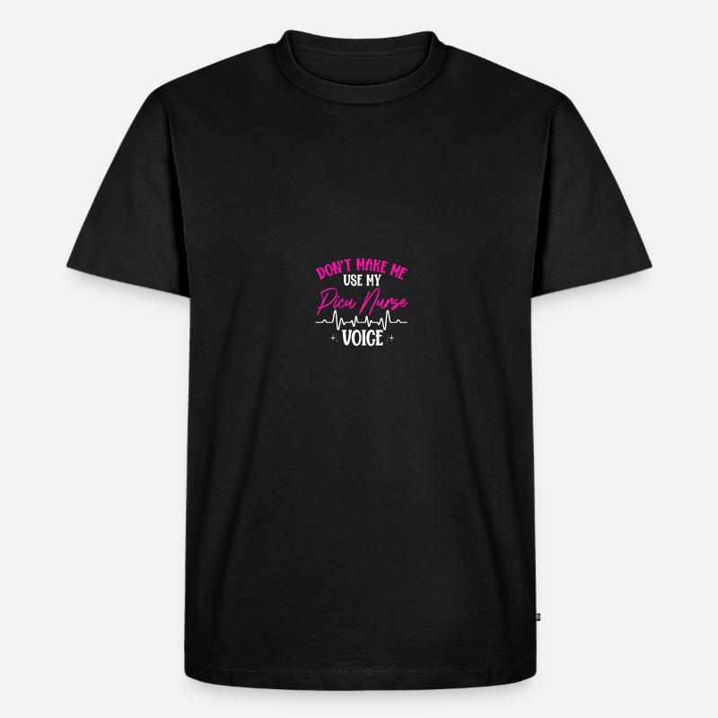 Kinderkrankenschwester PICU Krankenschwester - Männer Premium Bio T-Shirt - Schwarz