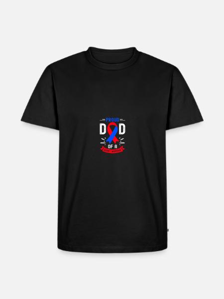 Angeborener Herzfehler CHD-Bewusstsein - Männer Premium Bio T-Shirt - Schwarz