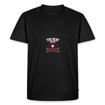 Congenital heart defect CHD consciousness - Men's Premium Organic T-Shirt - black - Front - Nico (187cm)