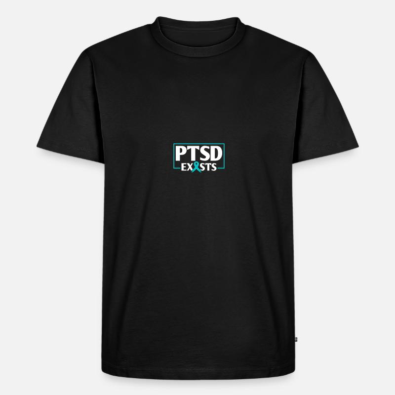 PTSD-Bewusstsein - Männer Premium Bio T-Shirt - Schwarz