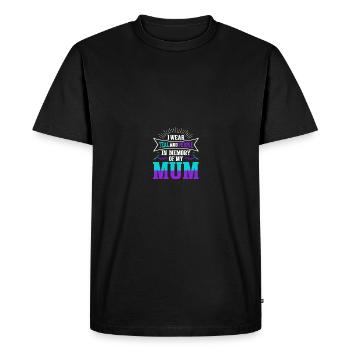 Sunflower Suicide Prevention Suicide Education - Men's Premium Organic T-Shirt - black - Front - Nico (187cm)