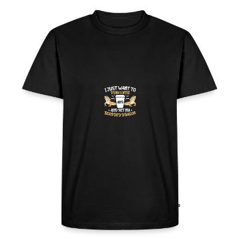 Dragon barbu - T-shirt Premium bio Homme - noir - Devant - Nico (187cm)