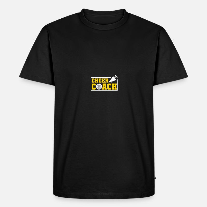 Cheerleading Coach Cheer Coach - Männer Premium Bio T-Shirt - Schwarz