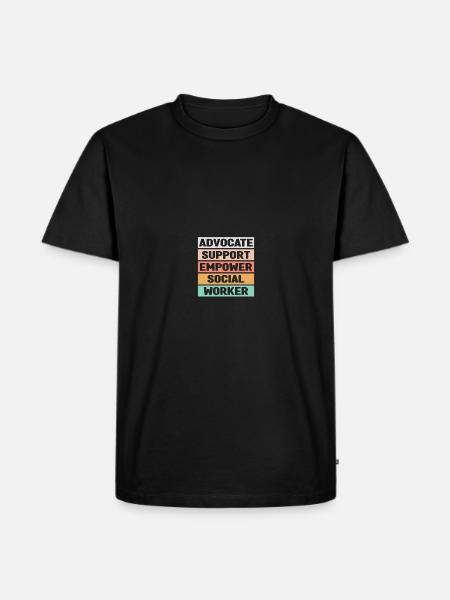 School Social Worker - Men's Premium Organic T-Shirt - black