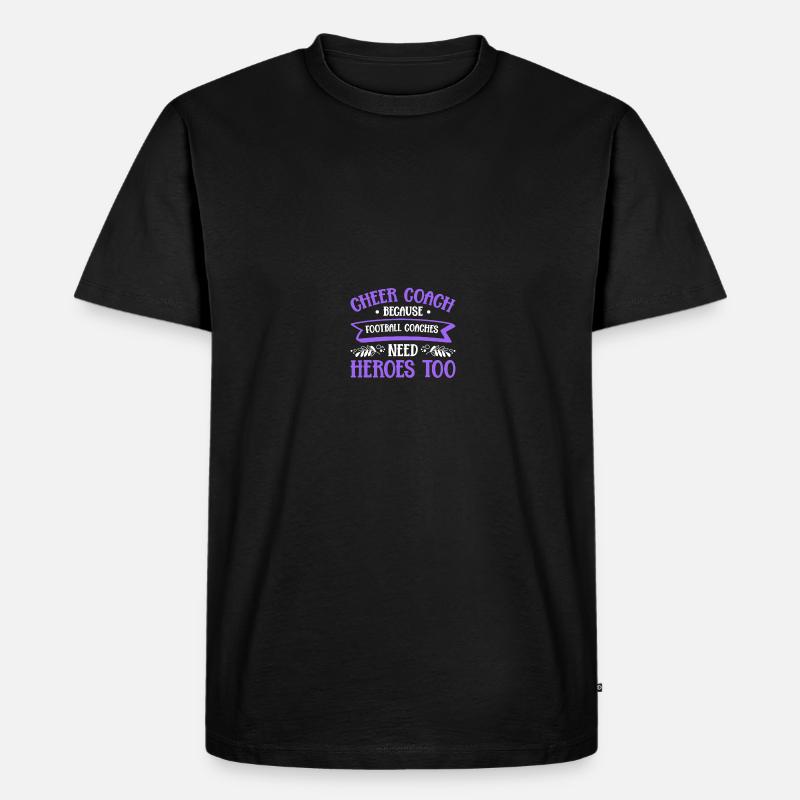 Cheerleading Coach Cheer Coach - Männer Premium Bio T-Shirt - Schwarz