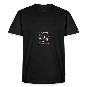 Garde de couleur Garde de couleur - T-shirt Premium bio Homme - noir - Devant - Nico (187cm)