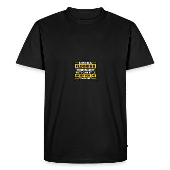 Installation de revêtements de sol Installateurs de revêtements de sol Entrepreneurs - T-shirt Premium bio Homme - noir - Devant - Nico (187cm)