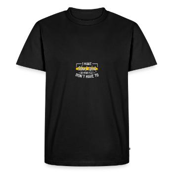 Installation de revêtements de sol Installateurs de revêtements de sol Entrepreneurs - T-shirt Premium bio Homme - noir - Devant - Nico (187cm)