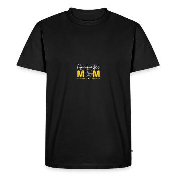 Fière maman gymnastique - T-shirt Premium bio Homme - noir - Devant - Nico (187cm)