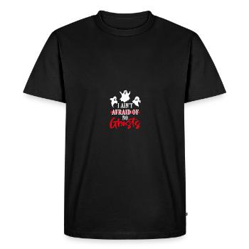 Paranormal Investigator Ghostbusters - Men's Premium Organic T-Shirt - black - Front - Nico (187cm)