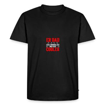 Service d’urgence Infirmière d’urgence Service d’urgence - T-shirt Premium bio Homme - noir - Devant - Nico (187cm)