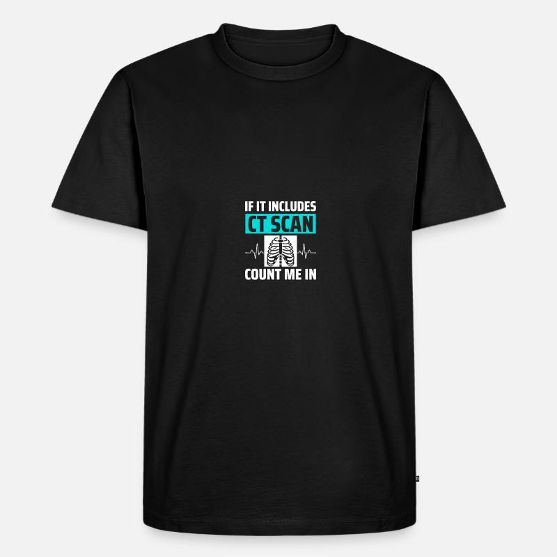 Röntgen CT-Techniker - Männer Premium Bio T-Shirt - Schwarz