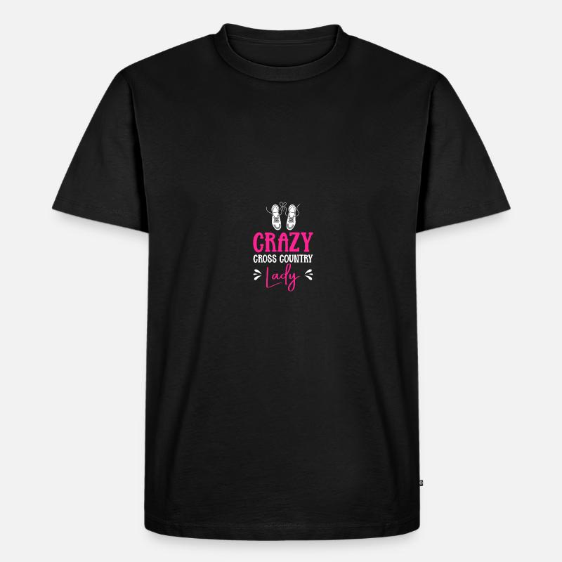 Langlauf Läufer Langlauf - Männer Premium Bio T-Shirt - Schwarz
