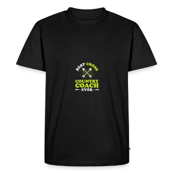 Entraîneur de cross-country - T-shirt Premium bio Homme - noir - Devant - Nico (187cm)
