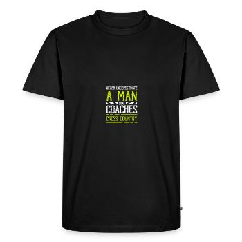 Entraîneur de cross-country - T-shirt Premium bio Homme - noir - Devant - Nico (187cm)