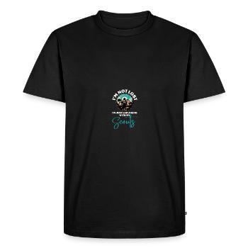Scoutmaster - Men's Premium Organic T-Shirt - black - Front - Nico (187cm)