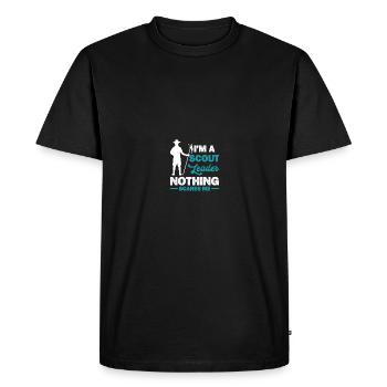 Scoutmaster - Men's Premium Organic T-Shirt - black - Front - Nico (187cm)