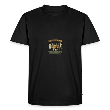 Scoutmaster - Men's Premium Organic T-Shirt - black - Front - Nico (187cm)