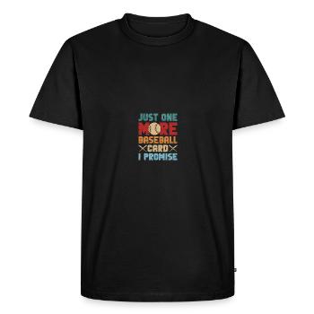 Baseball Card Collector Baseball Card - T-shirt Premium bio Homme - noir - Devant - Nico (187cm)