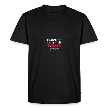 Teeball Tee Ball Tball Mom - Men's Premium Organic T-Shirt - black - Front - Nico (187cm)