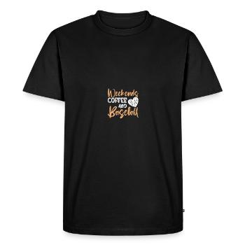 Maman baseball - T-shirt Premium bio Homme - noir - Devant - Nico (187cm)
