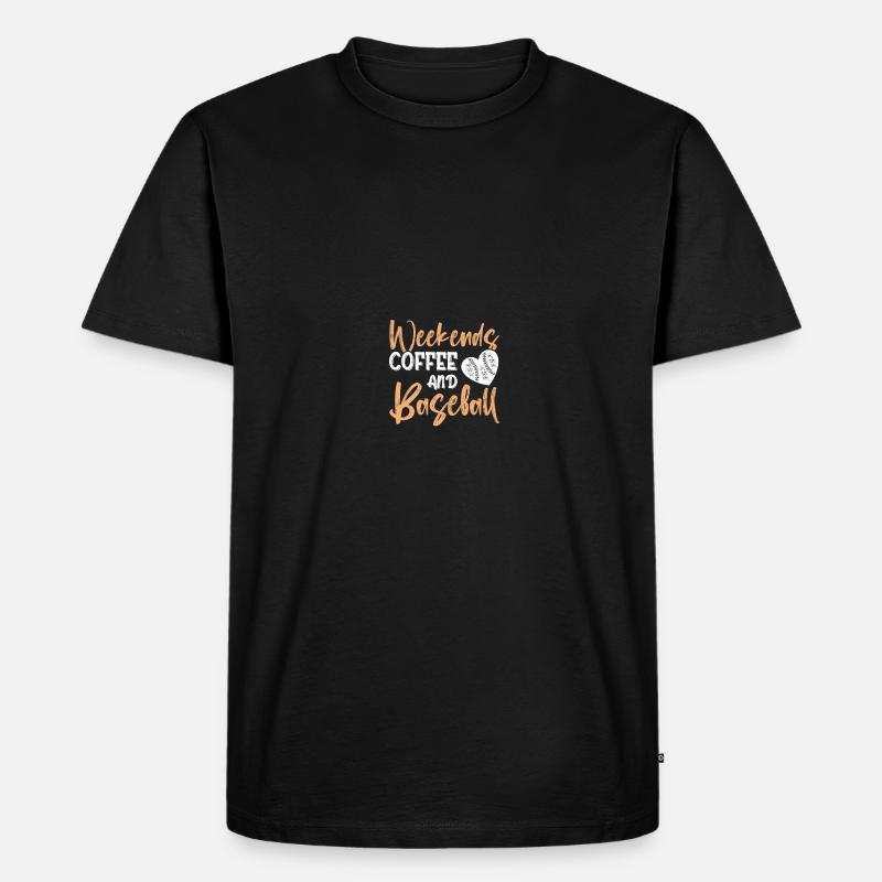 Baseball Mama - Männer Premium Bio T-Shirt - Schwarz