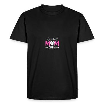 Maman baseball - T-shirt Premium bio Homme - noir - Devant - Nico (187cm)