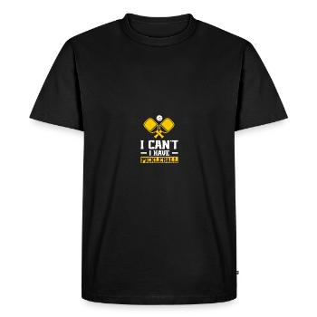 Pickle Ball Pickleball Kitchen - Men's Premium Organic T-Shirt - black - Front - Nico (187cm)